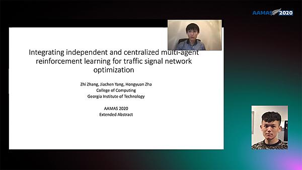 Integrating independent and centralized multi-agent reinforcement learning for traffic signal network optimization